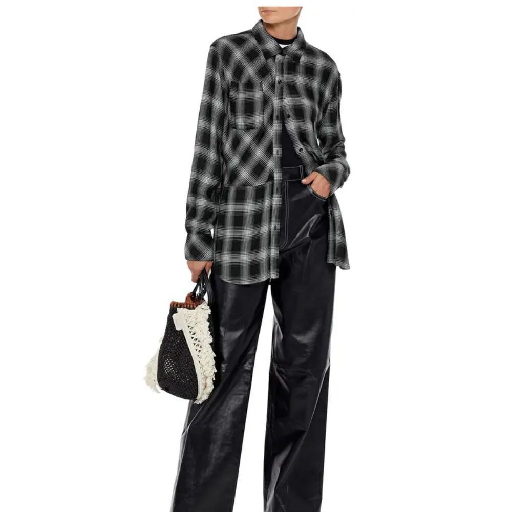 Current/Elliot The Patchwork Project Checked Flan… - image 1